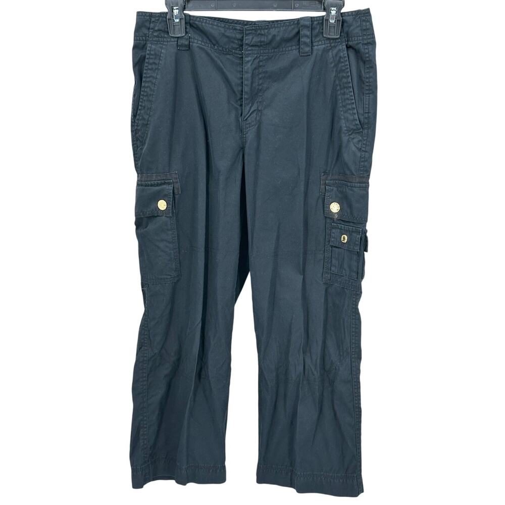 Lauren‎ Ralph Lauren Pants Womens 8 Black Cargo Straight Utility Gorpcore Travel